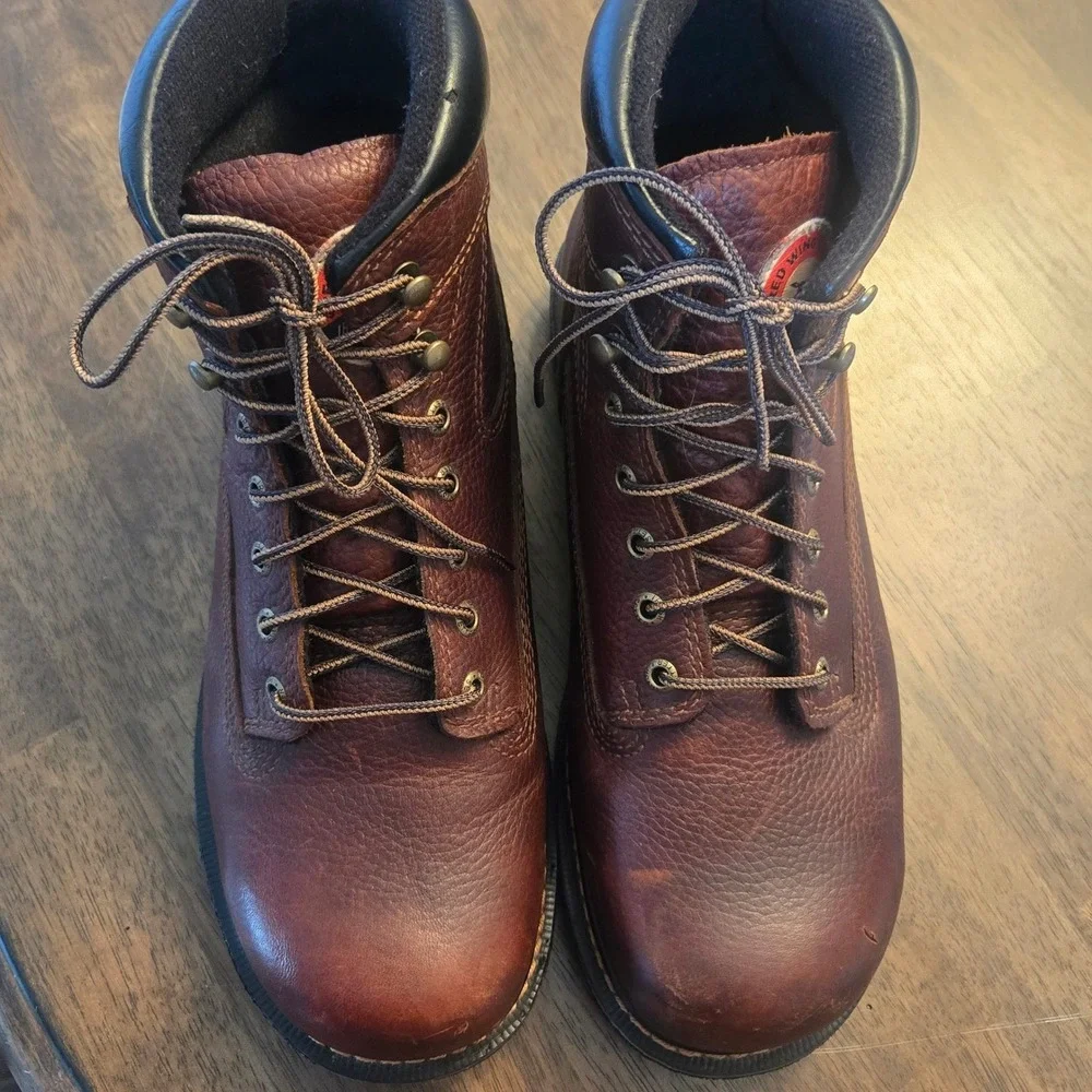 Irish Setter Red Wing 83624 Mens 10.5 E2 Brown Leather Steel Toe Work Boots EH